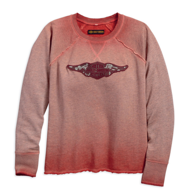 Sweat à capuche raglan Harley-Davidson® Wing B&S Logo pour femme