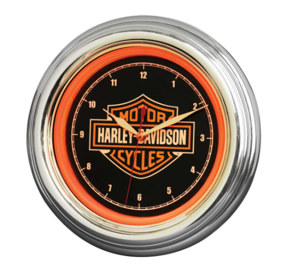 HORLOGE LED H-D BAR & SHIELD