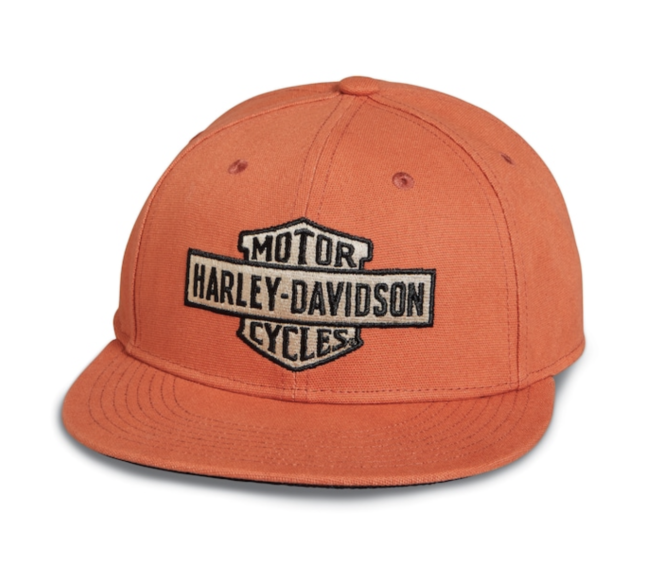 Bombay Brown Casquette Bar & Shield Canvas pour hommes • Harley