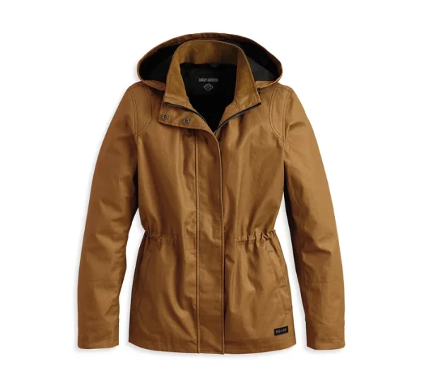 PARKA A CAPUCHE CIRE OR TERNE HOMOLOGUEE CE