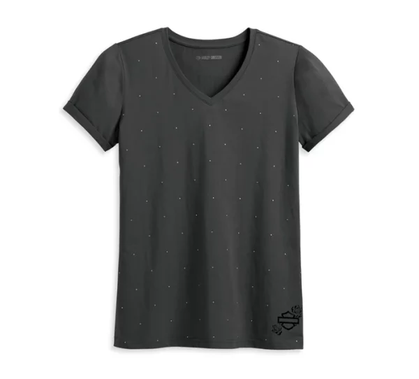 T-shirt à col en V Celebration pour femmes