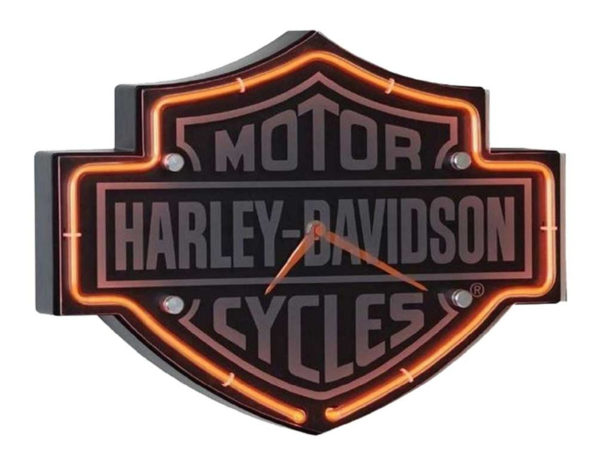 Horloge Bar & Shield Shaped Neon
