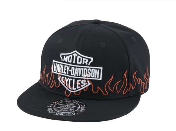 Casquette noire ajustée Harley-Davidson® Flames