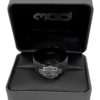 BAGUE EN ACIER NOIR VIEILLIE – Image 3