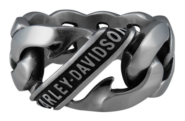 BAGUE EN ACIER TRESSEE HARLEY DAVIDSON