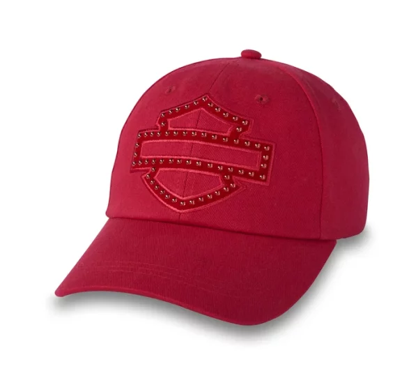 Casquette de baseball ornée Bar & Shield - Piment