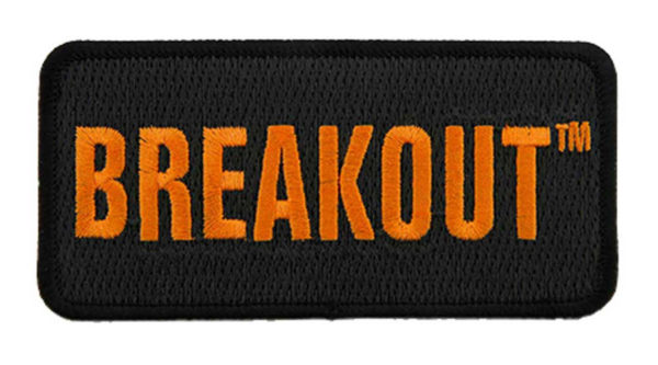Écusson brodé Breakout - Noir et Orange