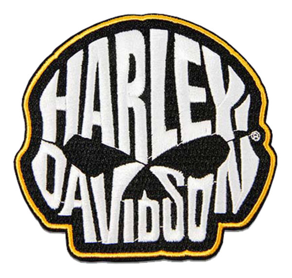 Écusson brodé Harley Davidson Crâne Willie G.