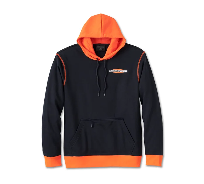 Sweat noir et orange sale