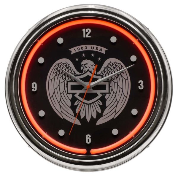 Horloge néon HD Open B&S Eagle - 220 V