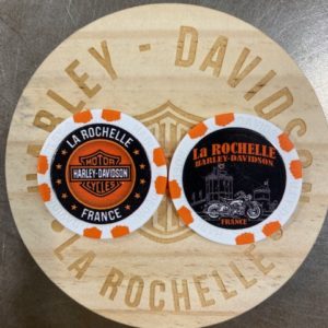 JETON POKER HDLR Blanc