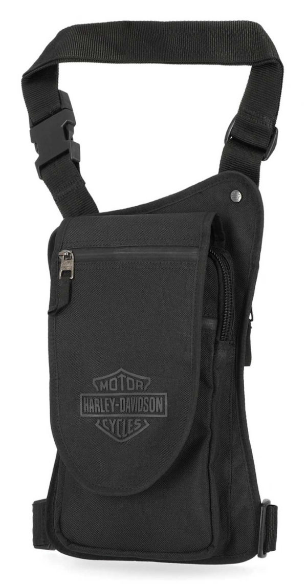Sacoche de cuisse en polyester Harley-Davidson® Bar & Shield noir