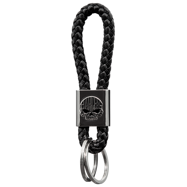 Porte-clefs Harley Davidson Noir Tressé