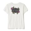 T-shirt col en V à imprimé floral rose et épines Harley-Davidson – Image 2