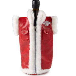 Refroidisseur de bouteille de vin Biker Santa Vest