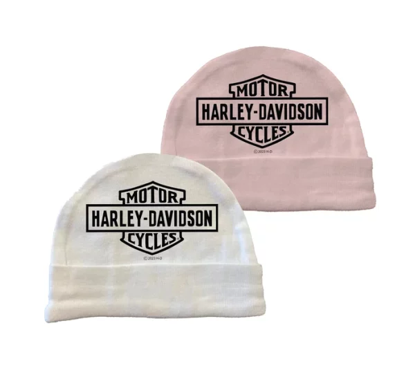 LOT DE 2 BONNETS BAR&SHIELD POUR NOURRISSON FILLE