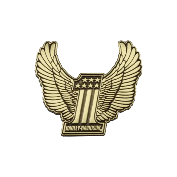 Pin's Winged #1 Harley Davidson