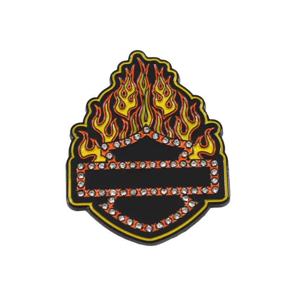 Pin's Flamme Blingin' Harley Davidson