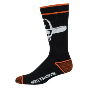 1 paire de chaussettes mi-mollet Cowboy Skull Harley-Davidson®