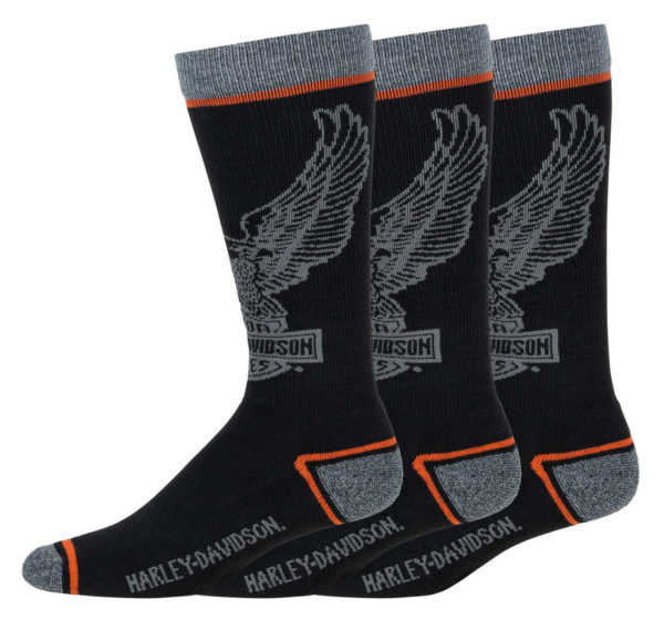 Lot de 3 paires de chaussettes mi-mollet Eagle Harley-Davidson®