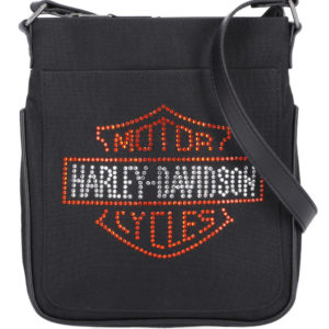 Sac bandoulière Bar & Shield strass