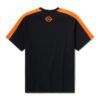 T-shirt HD TECH Coolmax pour homme – Colorblock – Harley Black et Harley Orange – Image 2