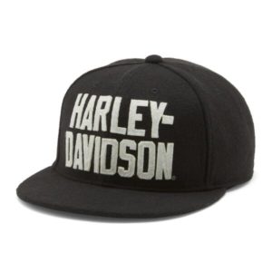 Casquette de baseball Harley-Davidson Block Font Switchback noire
