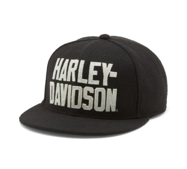 Casquette de baseball Harley-Davidson Block Font Switchback noire