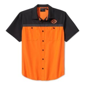 CHEMISETTE VENTILEE HD TECH ORANGE & BLACK