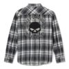 Chemise à manches longues Willie G Skull à carreaux – Image 2
