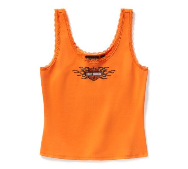 TOP FEMME ESSENTIAL BLING ORANGE