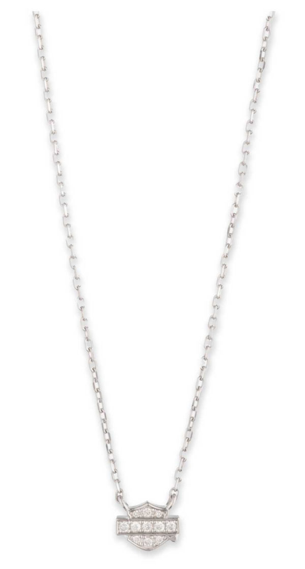Collier en argent Harley-Davidson® avec diamant de synthèse