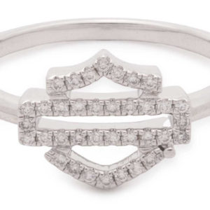 Bague Harley-Davidson® en diamant de synthèse