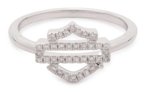 Bague Harley-Davidson® en diamant de synthèse