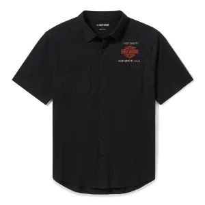 Chemise boutonnée en jersey pour homme, Parts & Service