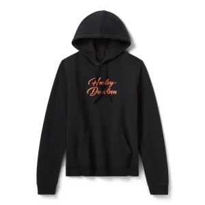 Sweat à capuche pullover Essential Bling pour femme - Harley Black