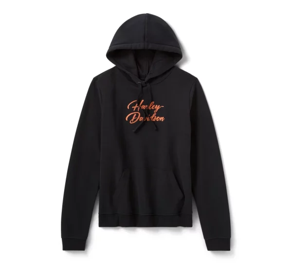 Sweat à capuche pullover Essential Bling pour femme - Harley Black