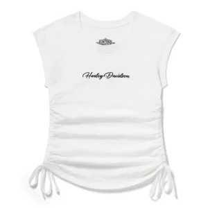 Haut froncé Essential pour femme - Cloud Dancer
