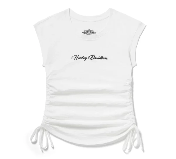Haut froncé Essential pour femme - Cloud Dancer