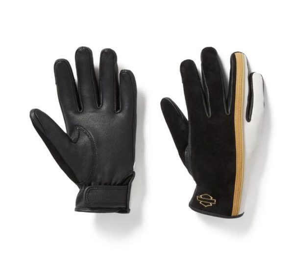 Gants  Harley-Davidson pour femmes en cuir HD®, matières mixtes.