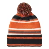 Bonnet Harley-Davidson à rayures et pompon orange/noir – Image 2