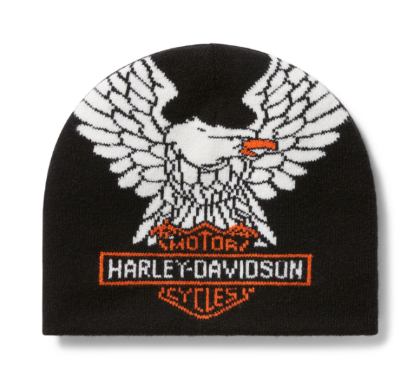 BONNET REVERSIBLE EAGLE NOIR