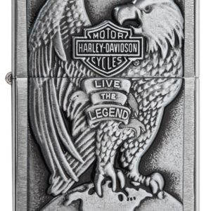 Zippo Harley Davidson à l'effigie Aigle sur un globe