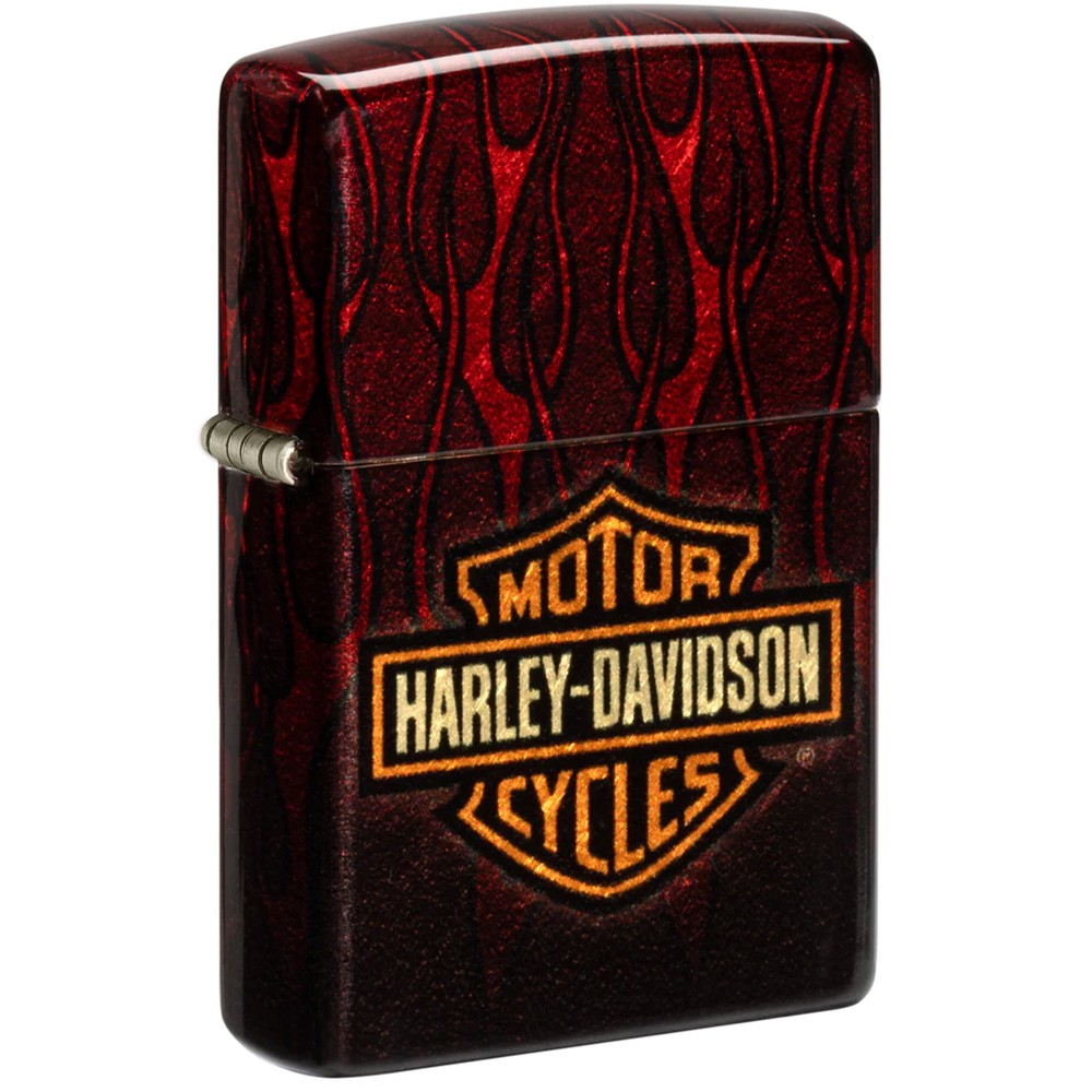 Zippo Harley Davidson Red Flaming – Image 2