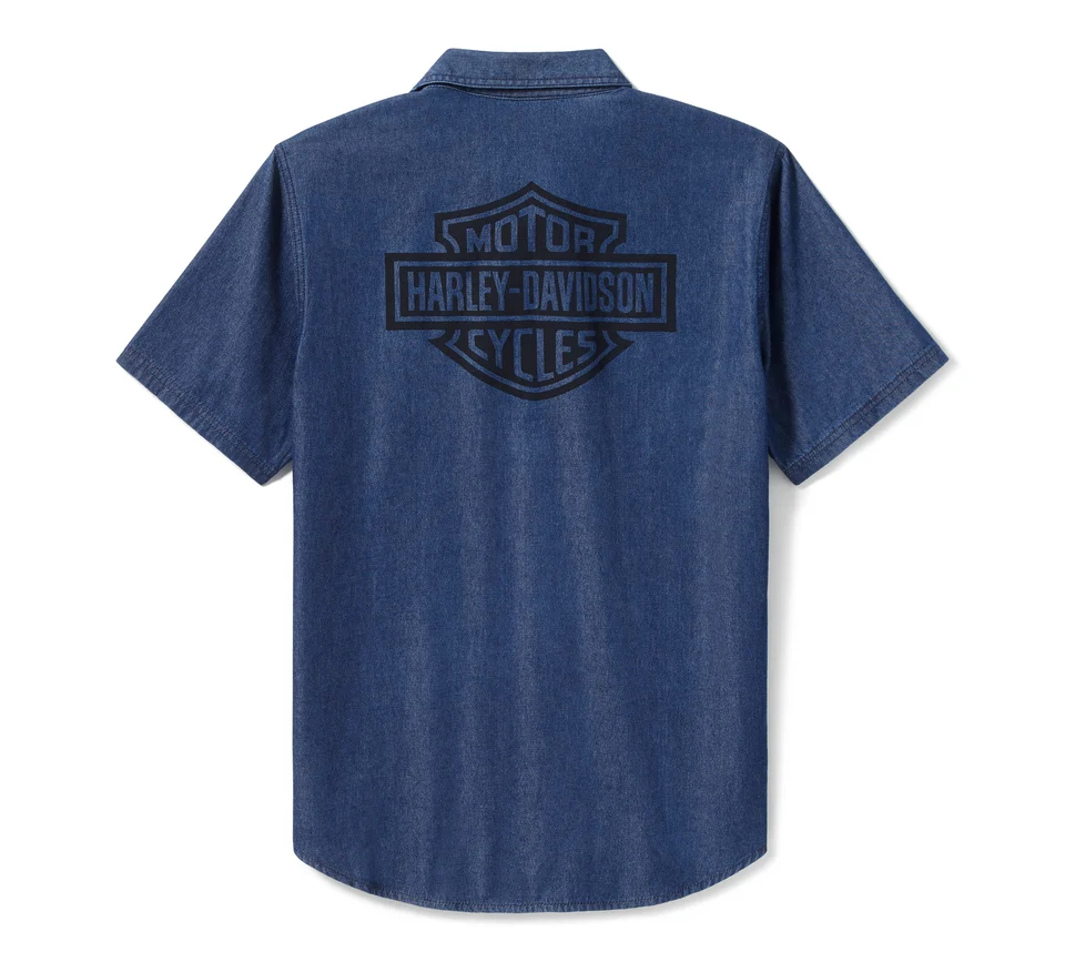 Chemise Chambray Bar & Shield pour homme – Image 2