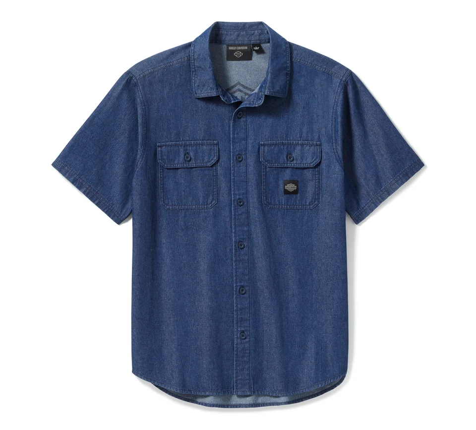 Chemise Chambray Bar & Shield pour homme