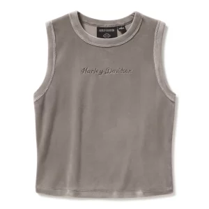 Débardeur à col rond en velours - Cinder