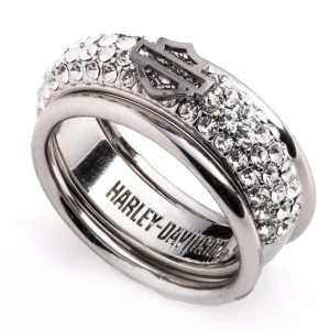 Ensemble de 3 bagues empilables Harley-Davidson