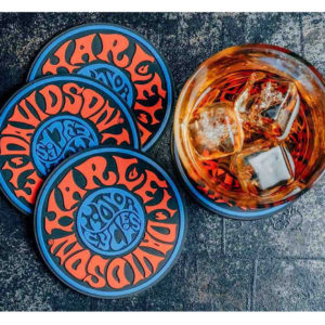 Ensemble de sous-verres psychédéliques HD années 1970