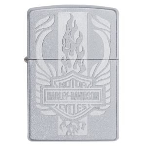 Zippo Harley Davidson Bar & Shield à motif flammes
